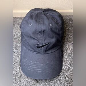 2010 Nike Baseball Cap Hat Smoke Grey Unisex Adjustable One Size Center Swoosh